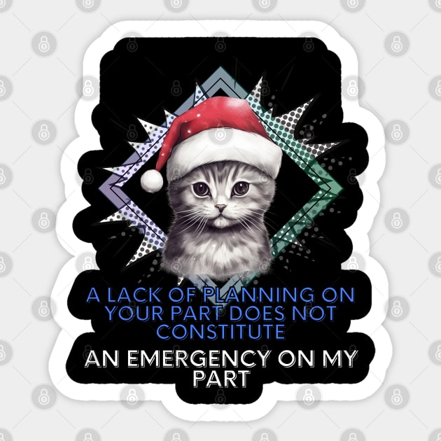 Sarcastic Christmas Cat Sticker by MaystarUniverse